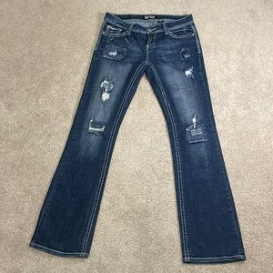 ZCO distressed boot cut jeans size 9